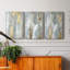 «Textured Neutrals and Gold I», ensemble de 3 toiles tendues-282486344