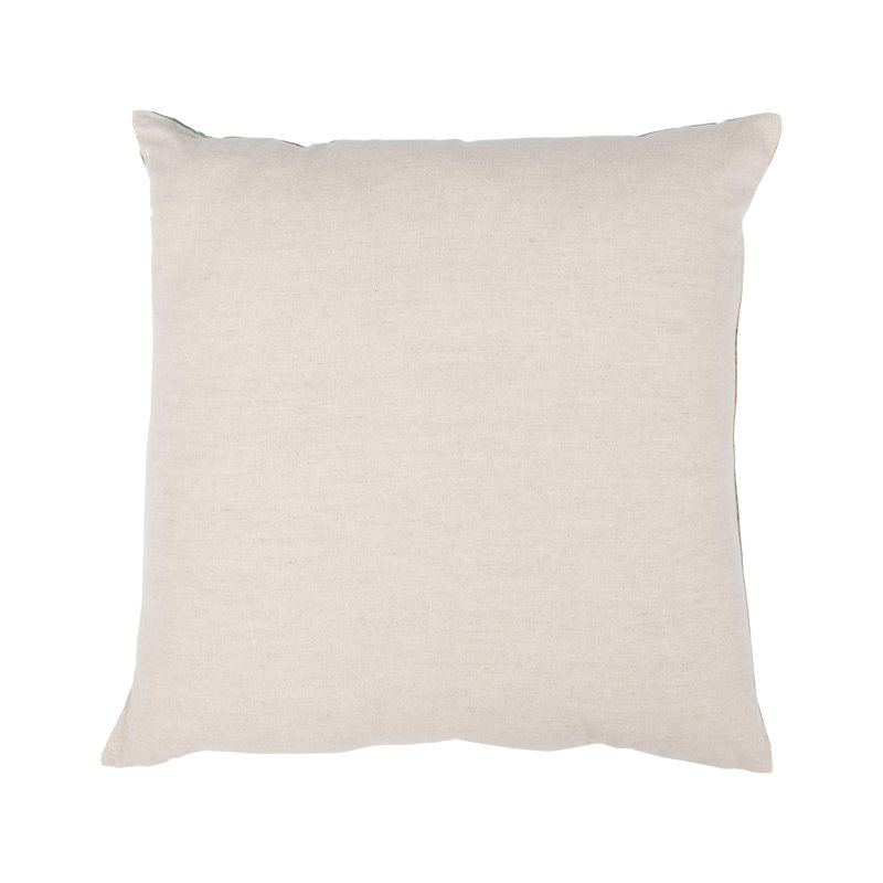 Equilibrium Abstract Linen Blend Throw Pillow, Turquoise/Copper Abstract