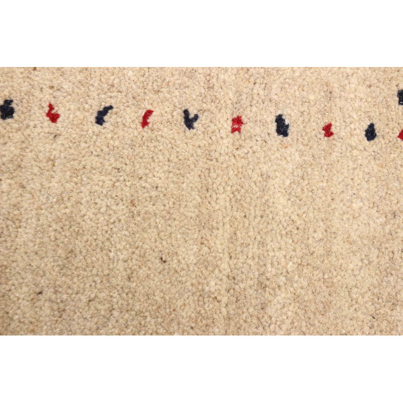 Tapis brun clair Kashkuli Gabbeh 4 pi 1 po x 5 pi 8 po