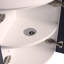 Corner Bathroom Vanity Sink Combo for Small Space Wall Mounted Cabinet Set, Ceramic Sink