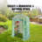 Walk-in Green House, 4.6 x 2.4 x 6.7 ft, Greenhouse with Shelves, High Strength PE Cover with Doors, Windows and Steel Frame, Set Up in Minutes, for Planting and Storage-124615619