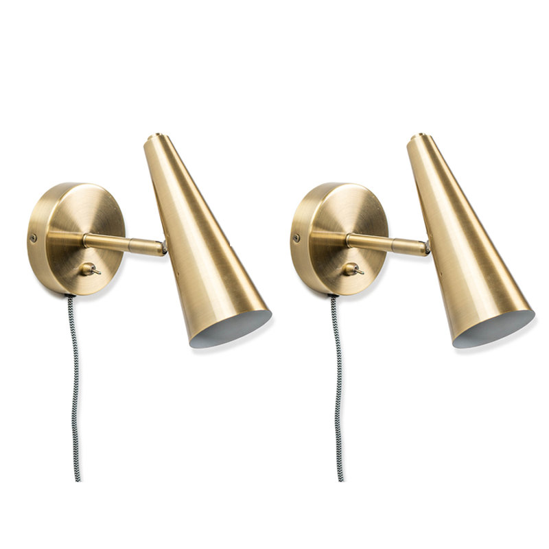 Pasho Plug-in Armed Sconce, No