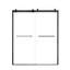 Porte de douche coulissante double sans cadre de 56 à 60 po x H 74 po avec verre transparent de 5/16 po (8 mm)-108297269