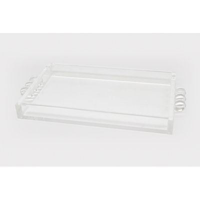 Acrylic Tray with Bubble Handles