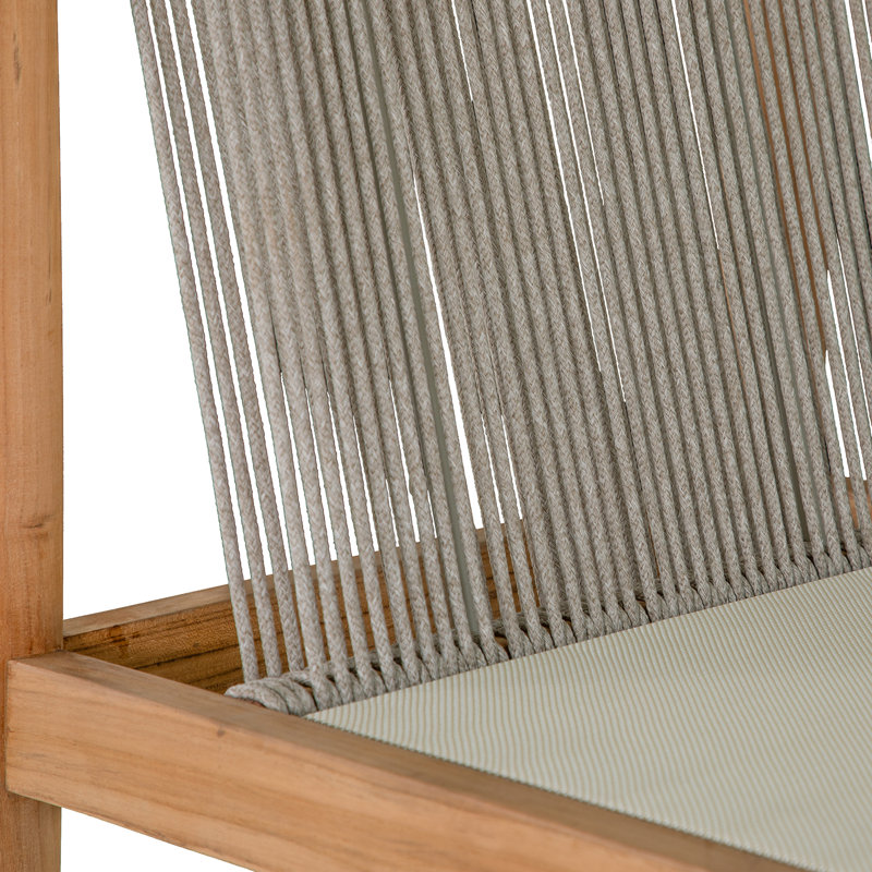 Pacifica Outdoor Teak Dining Side Chair with Sunbrella Cushion