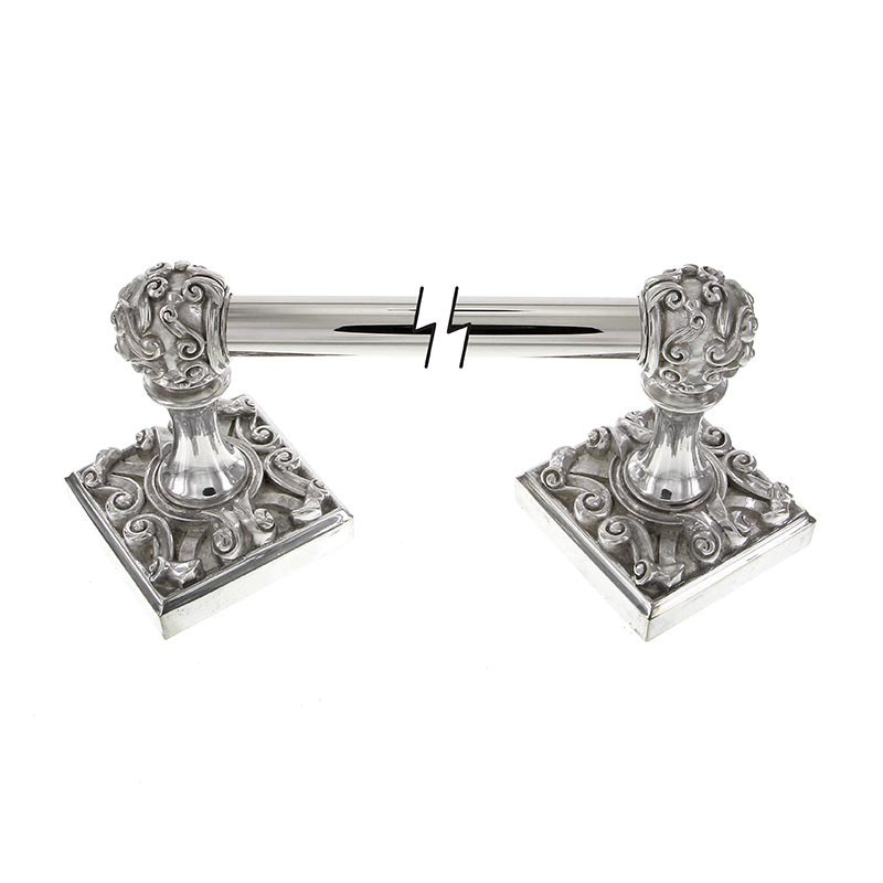 Sforza Towel Bar, Polished Silver, 3.62" H x 21.5" L x 3.5" D
