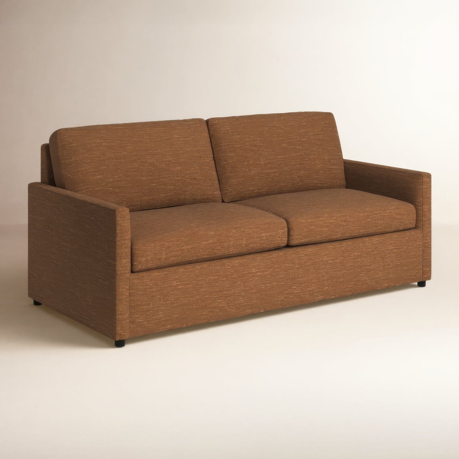 Damari 84'' Upholstered Sofa, Nave Bark Performance Distressed Velvet