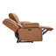 Canapé inclinable électrique en cuir véritable de 88,58 po de largeur-127449499