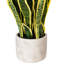Faux Snake Plant in Cement Pot