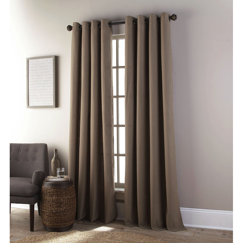 Imhoff Room Darkening Curtain Single Panel, 52" W x 84" L, Camel