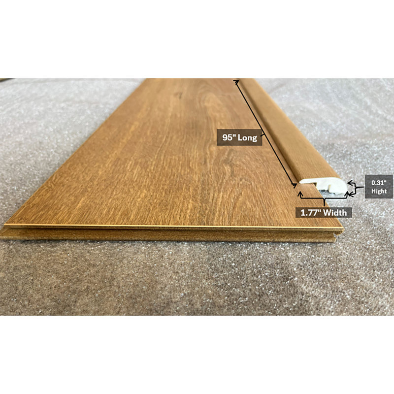 Moulure en T de transition pour plancher en bois avec rail en U Fermo