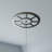 40"OD x 14 1/2"ID x 1"P Grace Architectural Grade PVC Pierced Ceiling Medallion, Antiqued Warm Silver-40714971-40714978