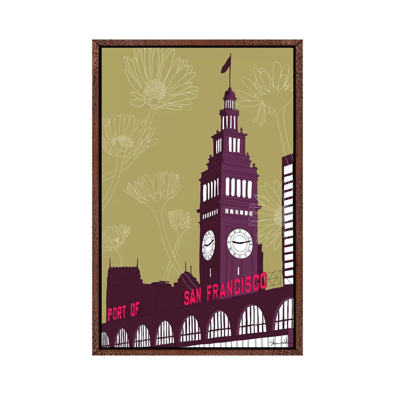 Ferry Building - San Francisco 1 Piece Wall Art on Canvas, 101.6cm H x 66.04cm W x 3.81cm D