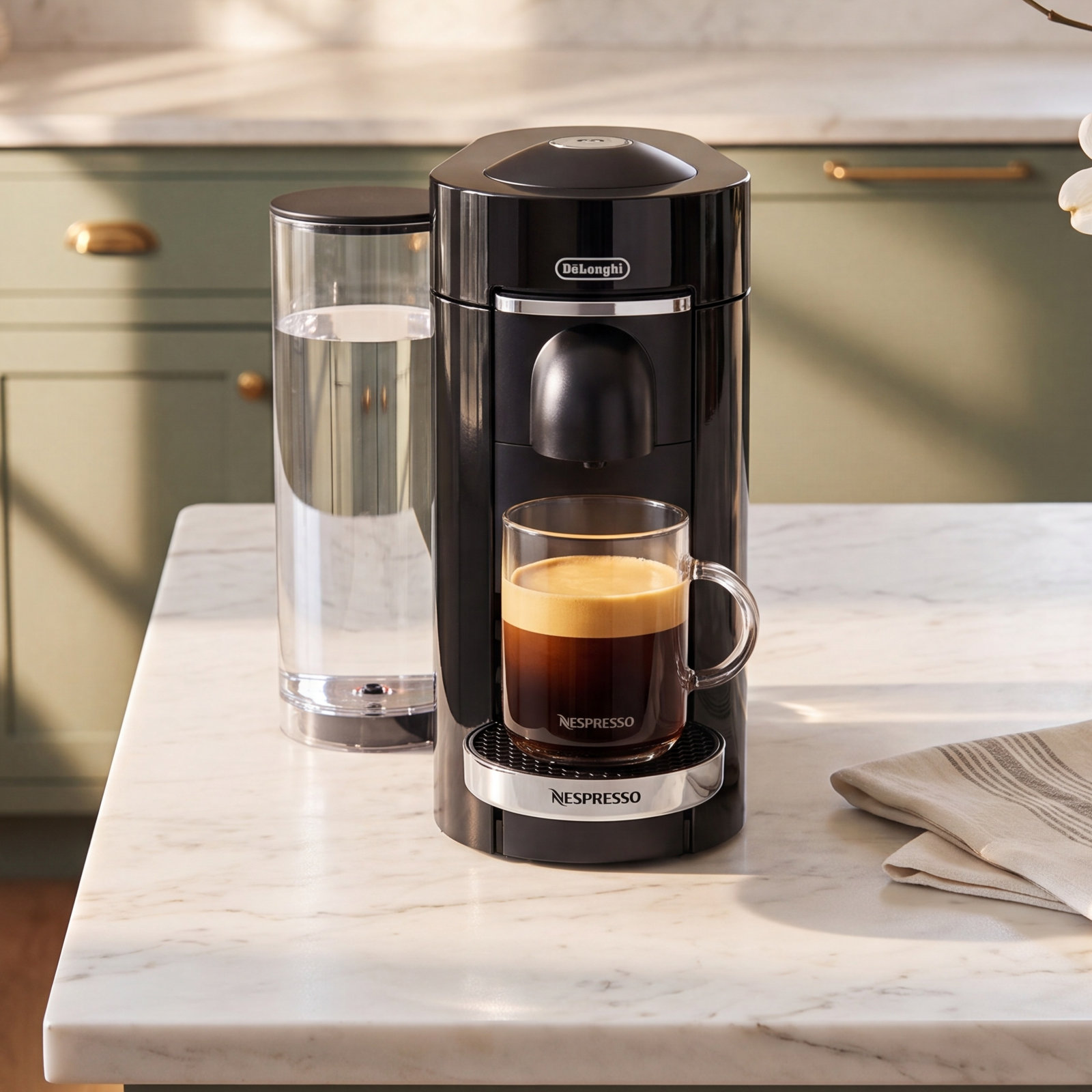 Nespresso VertuoPlus Coffee and Espresso Maker, Black