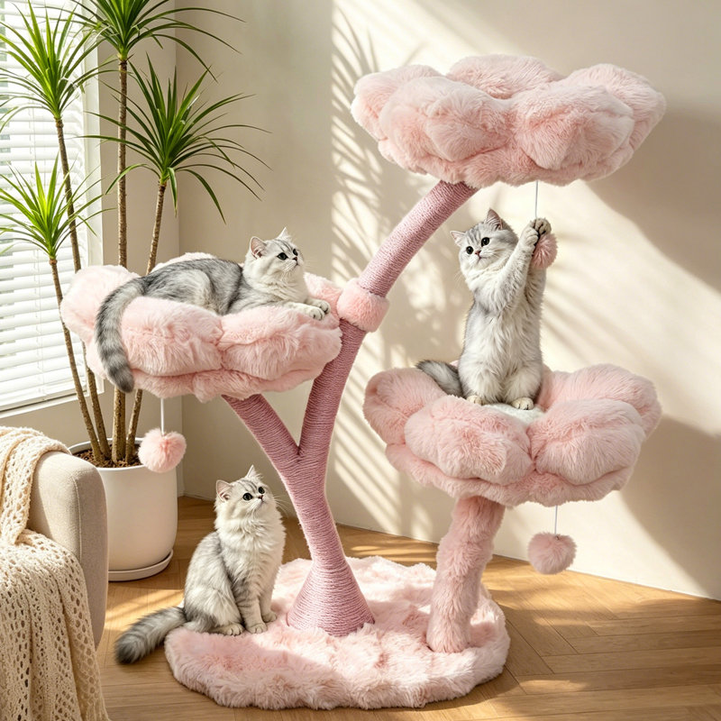 105cm H Cat Tree Tower Activity Center