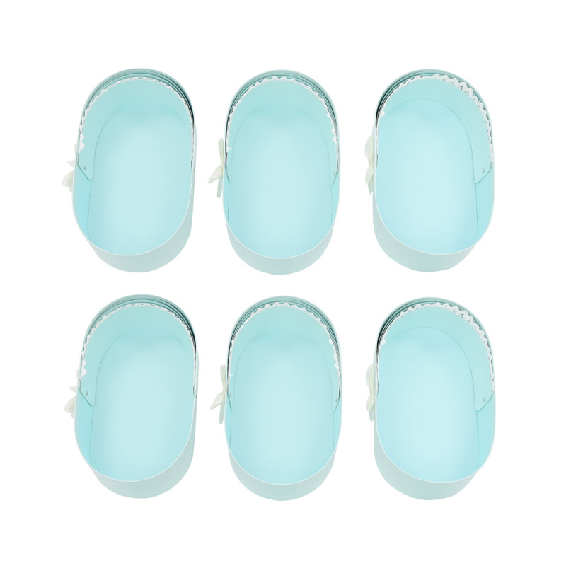6Pcs Companion Gift Box Shower Flower Basket, Blue