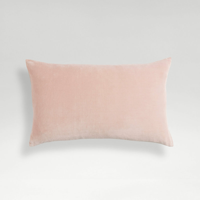 Jaipur Pillow Cover & Insert, Dusky Pink, Square 18"
