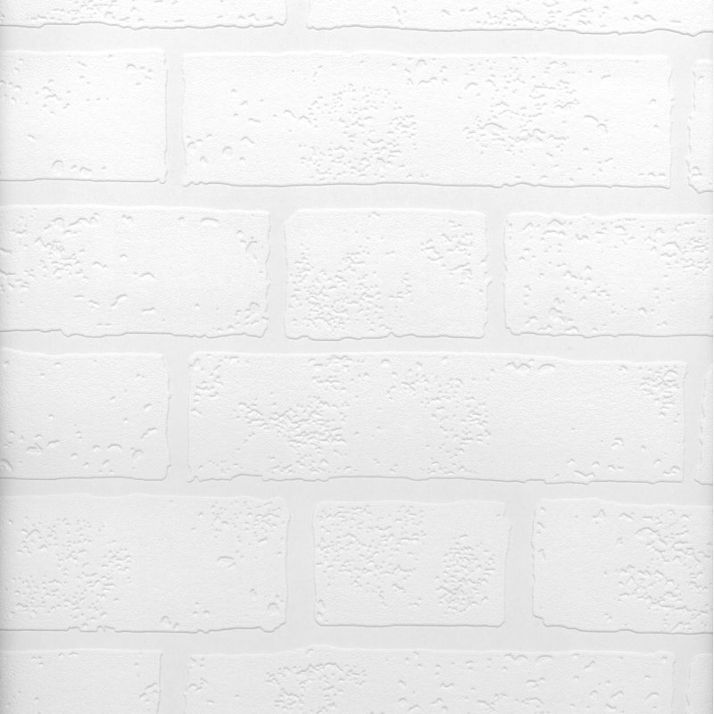 Rouleau de papier peint à peindre L 396 pi x l 20,5 po Bridgers Brick