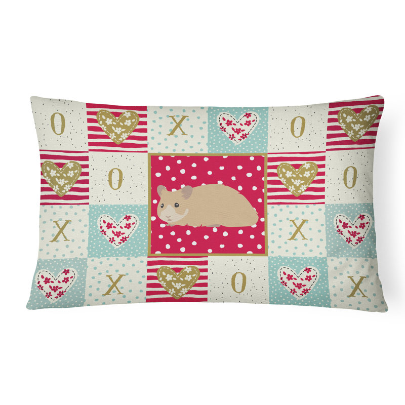  Coussin d'extérieur Syrian Hamster Love