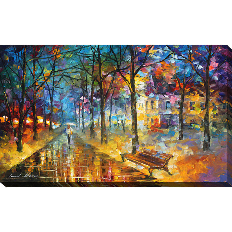 "Couleurs de mon passé" par Leonid Afremov, reproduction d'art sur toile tendue, H 24 po x l 40 po x P 1 po