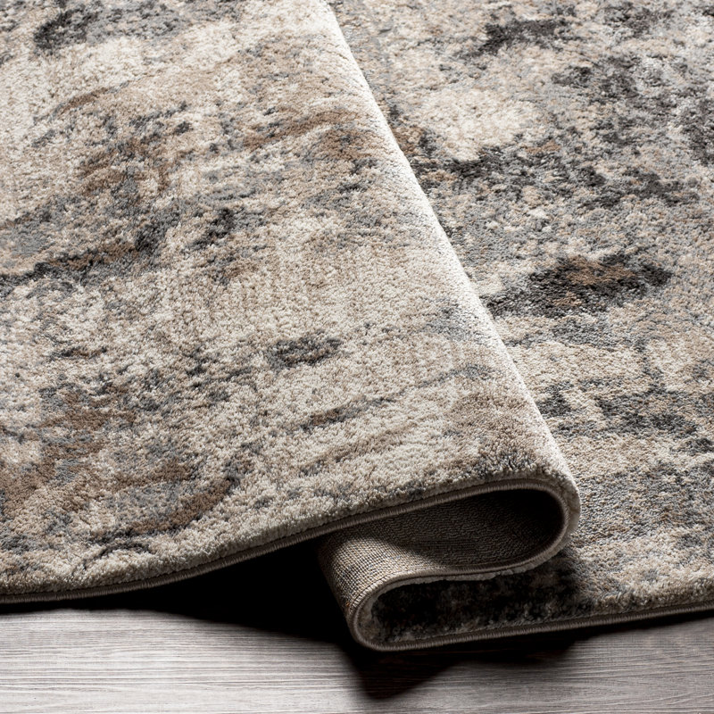 Brod Abstract Indoor Rug, Rectangle 5'3" x 7'
