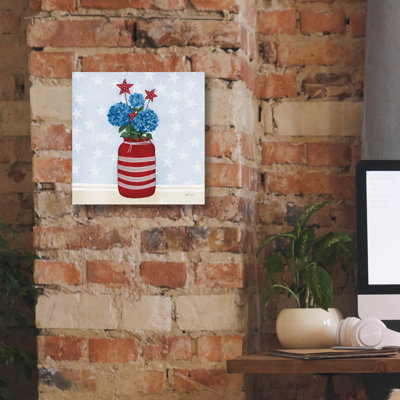 «Epic Graffiti« American Gnome 7 »par Yvette St. Amant, art mural sur toile, 12 po x 12 po