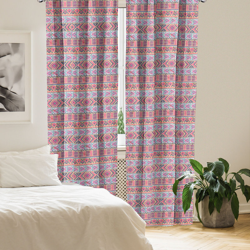 Rideaux 4 panneaux East Urban Home, L 56 po x L 95 po
