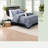 Elegant Jacquard Bedding Sets, Polyester Texture, Navy Blue Design For Home