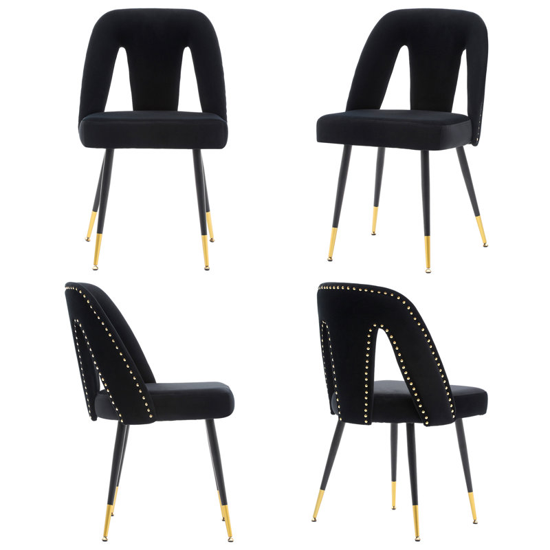 Dining Chair,dining room chair,dinning chair,kitchen chair, Black, 2