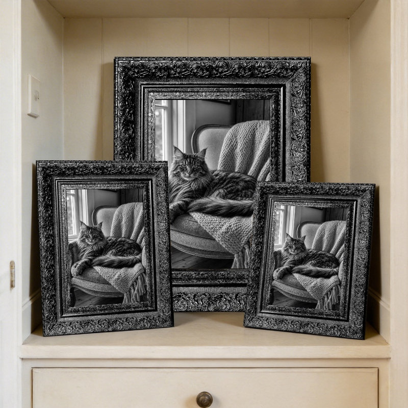 Cadre photo noir 1 PC 11 "x 14" raffiné avec orientation portrait ou paysage, Black, 1, 11" W x 14" H
