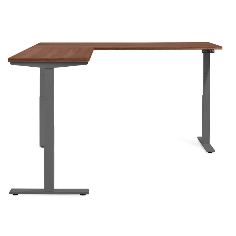 Bureau en coin Series L, LH, LPL, Gris anthracite