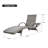 80'' Outdoor Wicker Chaise Lounge Chairs Set of 2, Patio Rattan Reclining Chair Pull-out Side Table Adjustable Backrest Ergonomic Wave Design Pool Sunbathing Recliners-811527828