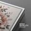«Blush Peony Bouquet In Glass Perfume Bottle Art», images de chambre à coucher, impression sur toile encadrée-132063521-132063523