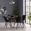 Vernay 48 cm H Faux Leather Side Chair in Black