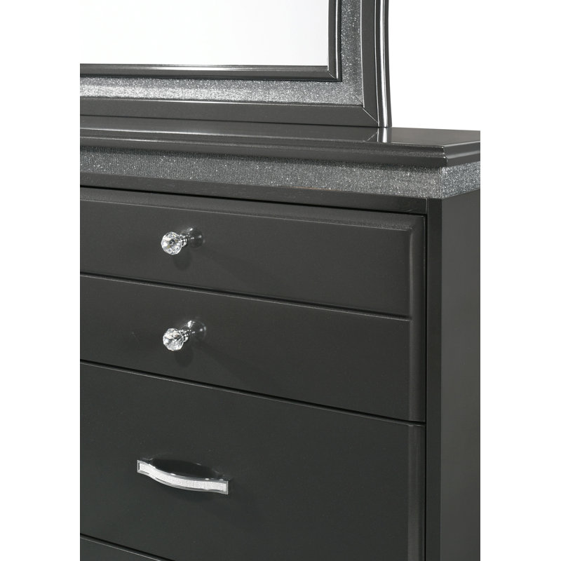 Markayla Frampton Grey Queen 4 Piece Bedroom Set, Queen