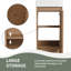 16 Inch Small Size Freestanding Bathroom Vanity With Soft Closing Door & shelf