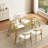 70.9 - Inch Rectangular Gold Glass Dining Table, Suitable For Family Meals, And Minimal Maintenance Gatherings, Quick Assembly, Low Cost