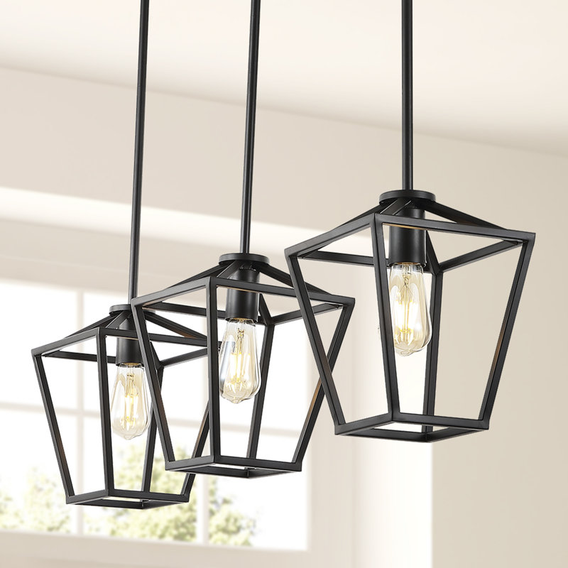 Nickens 3 - Light Oil Rubbed Bronze Kitchen Island Pendant
