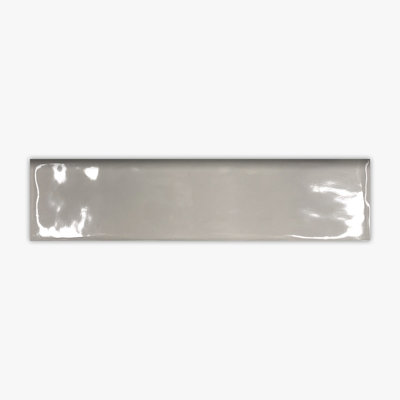 Moulure en porcelaine bullnose Elements Greige Surface brillant