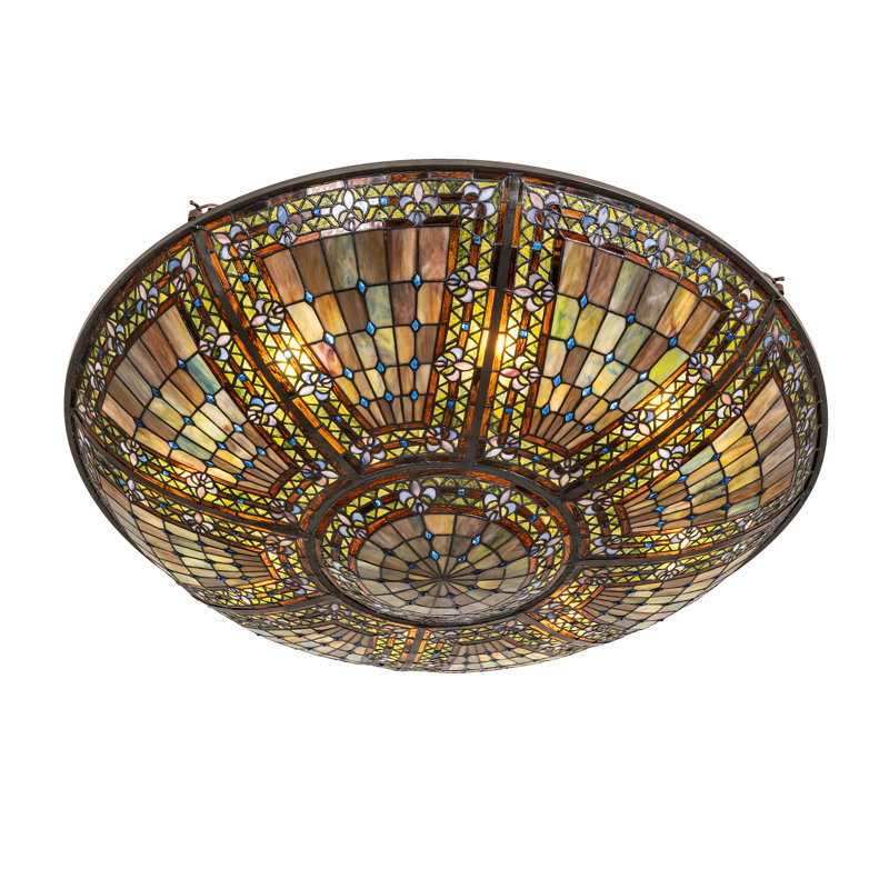 Meyda Tiffany & Stained Glass 8 - Light Semi Flush Mount