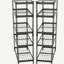 Ensemble de 2 tablettes de rangement à 5 niveaux, étagères de garage robustes, étagères réglables, tablette en acier, assemblage sans boulon, pour garage, remise, noir