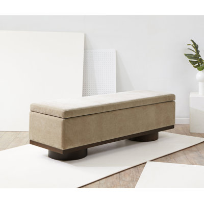 Banc de rangement rabattable
