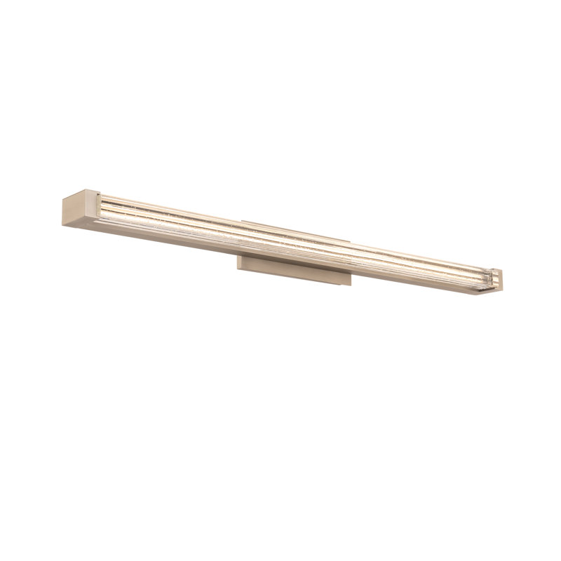 Skein 33.38" Dimmable LED Bath Vanity & Wall Light With Crystal Shade And Built In Color Temperature Switch (2700K/3000K/3500K/4000K)