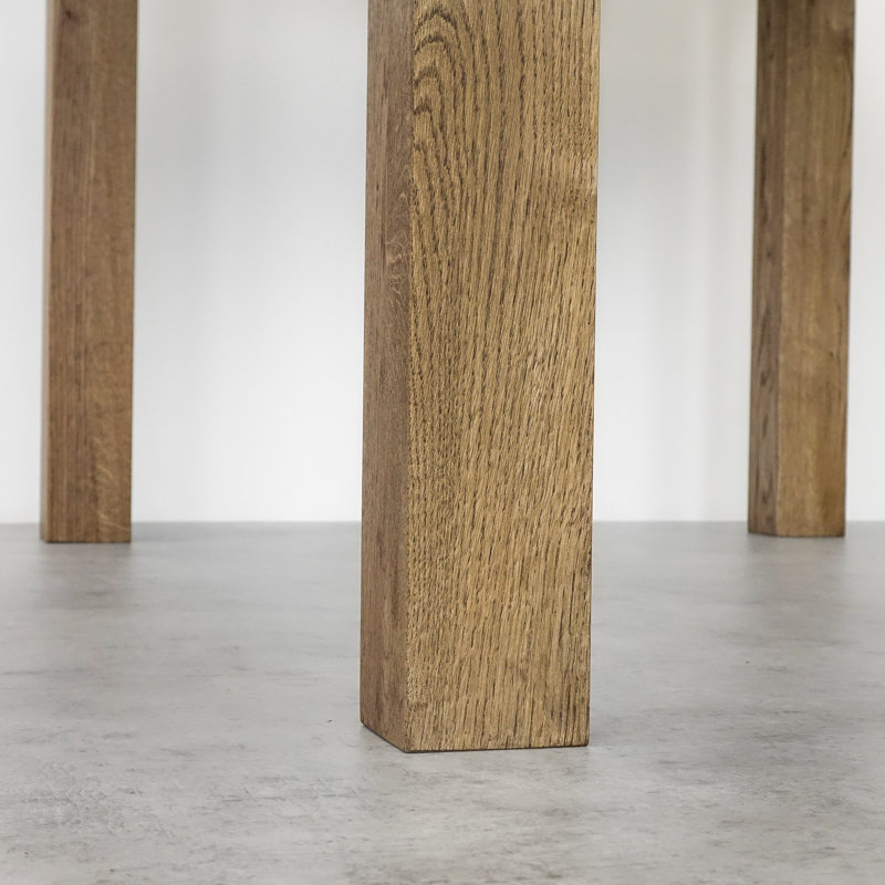 Robyn Oak Solid Wood Dining Table, Brown Wood, H75 x L140 x W80cm