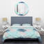 Ensemble de housse de couette rétro-century floral ii mid-century-138869097