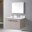 Dessus de meuble-lavabo de 37 po avec lavabo sous-comptoir rectangulaire en céramique et trou pour robinet - aspect luxueux