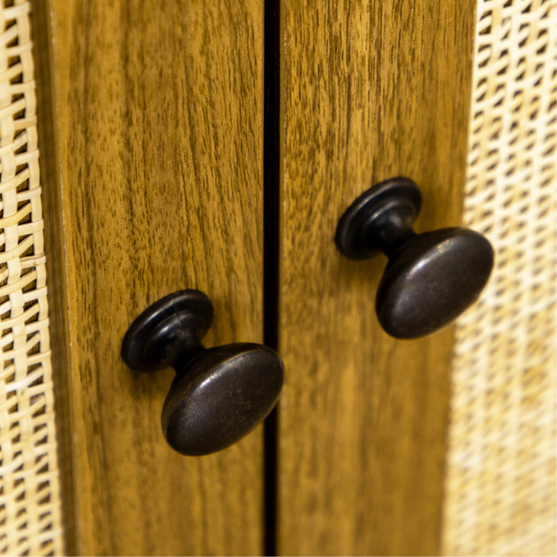 Bibliothèque avec armoire et tablettes ouvertes