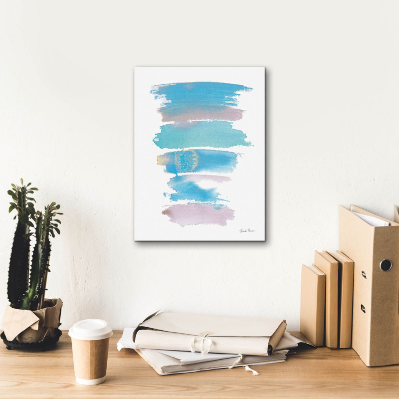  «Sideway 2 Pastel» par Farida Zaman, art mural sur toile, 12 po x 16 po