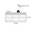 Table de buffet multifonctionnelle sur pied