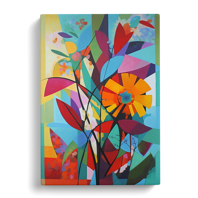 Constructivism Flowers Vol.5 - Wrapped Canvas, 76cm H x 50cm W x 3cm D